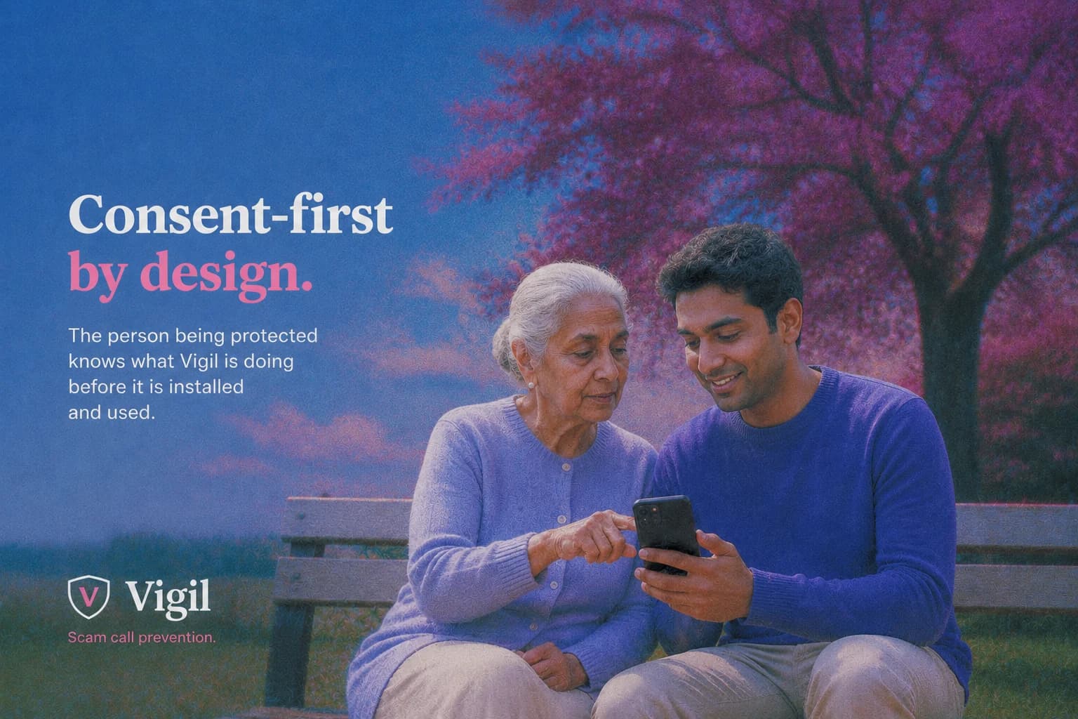 A consent setting that keeps the person in control